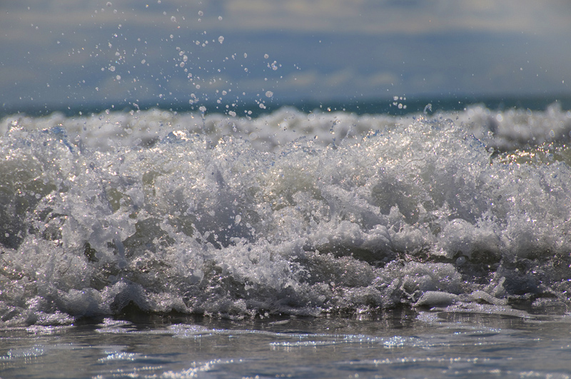 Welle am Strand von Treporti