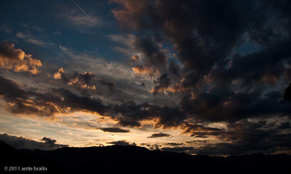 Wolken oder der Himmel brennt...