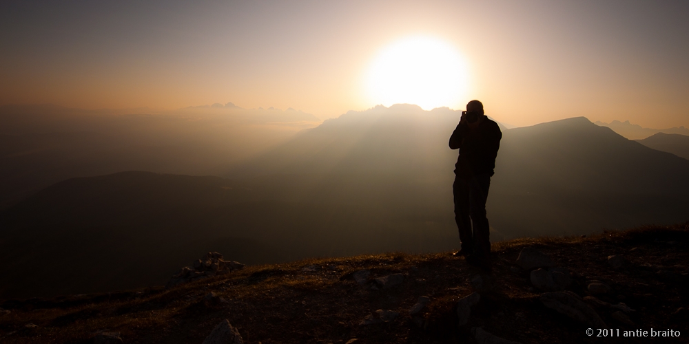 Sonnenaufgang hinterm Rosengarten