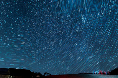 Startrails mit bunten Eseln (16 Minuten)